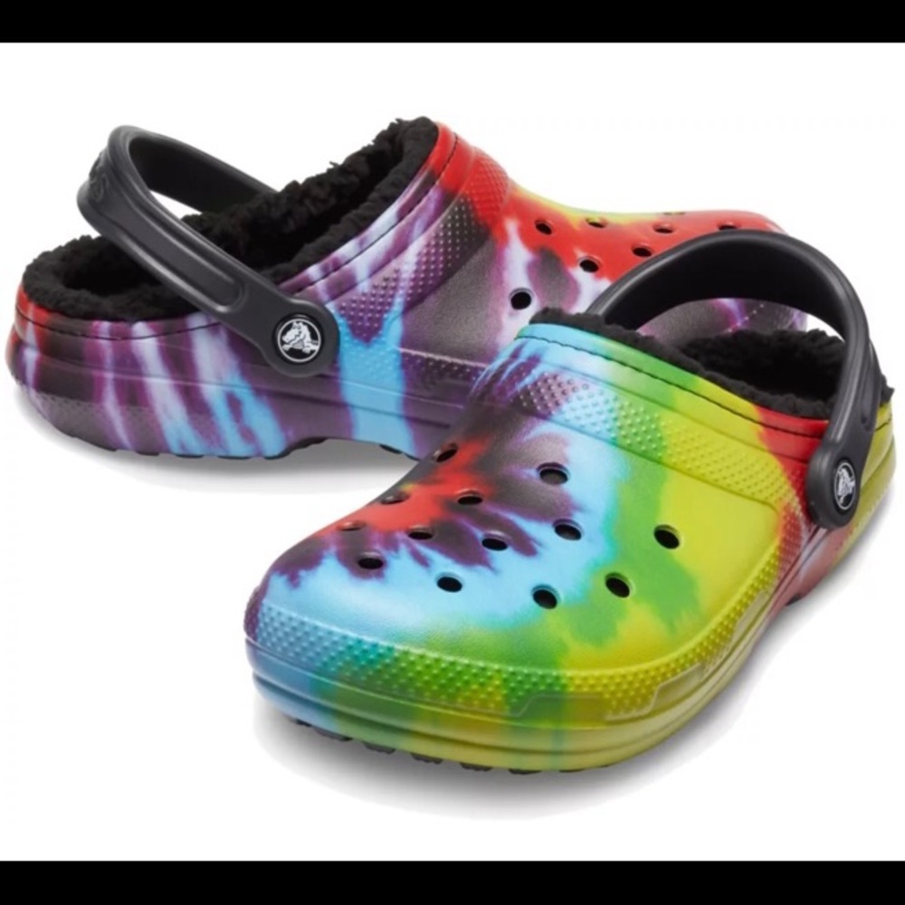 NWT Crocs Classic Lined Tie-Dye Clog 206341-988 | Multiple Sizes Available